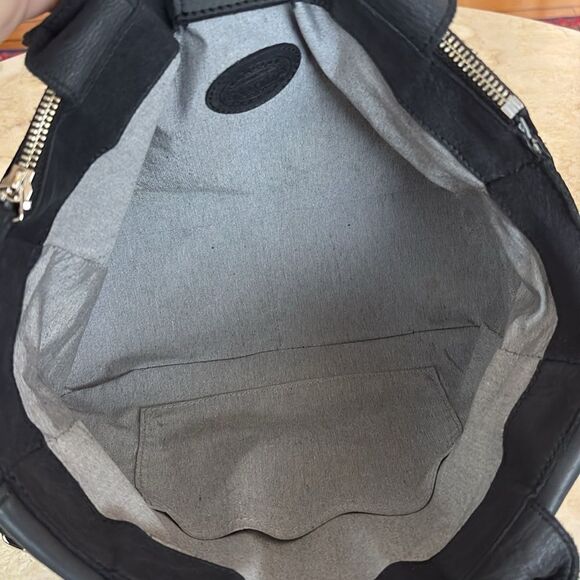 Roots Leather Large Satchel Convertible Crossbody Bag - Picture 10 of 16